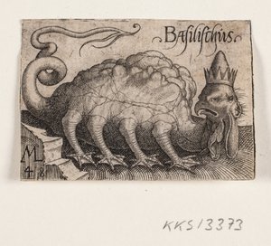 Bazyliszek autorstwa Melchior Lorck