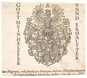 Herb Melchiora Lorcka autorstwa Melchior Lorck