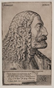Portret Albrechta Dürera autorstwa Melchior Lorck