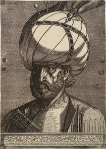 Książę Ismael, perski wysłannik autorstwa Melchior Lorck