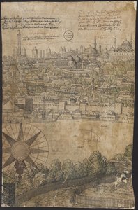 Perspektywa Konstantynopola, arkusz 12, Melchior Lorck, 1559 autorstwa Melchior Lorck