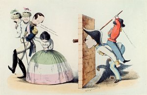 Risorgimento: Rycina na temat traktatu turyńskiego (Trattato di Torino) z 24.03.1860 r. (rycina)