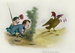 Kwestia rzymska: karykatura hrabiego Cavour, ok. 1860 r.