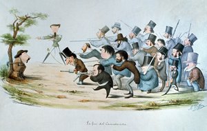 Koniec karykaturzysty, 1860