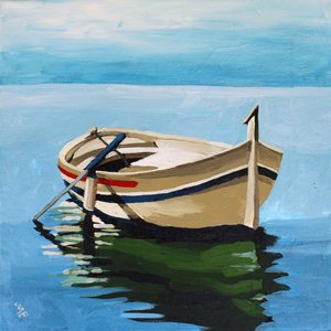 Boat Afloat, 2024 (akryl na płótnie)