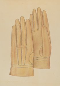 Rękawiczki męskie, c. 1938.