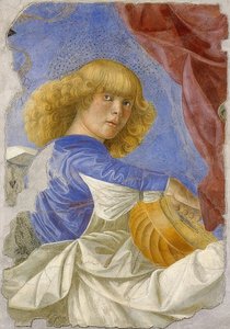Anioł grający muzykę. Około 1480 r.
