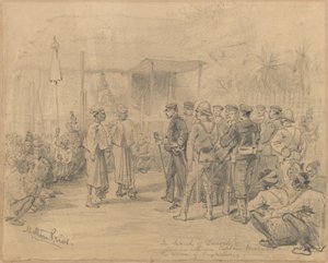W poszukiwaniu Dacoitów, ok. 1885 r. autorstwa Melton Prior