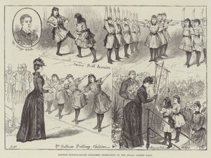 London School-Board Dzieci ćwiczące w Royal Albert Hall autorstwa Melton Prior