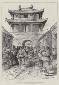 Sytuacja w Chinach, Zachodnia Brama Wejściowa do Tsimo, Kiao-Chau autorstwa Melton Prior