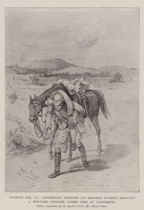 Zdobycie VC, porucznik Norwood (5th Dragoon Guards) ratujący rannego żołnierza pod ostrzałem w Ladysmith