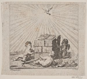 Duński:  Vignet til N. E. Balle "Theses Theologica" autorstwa Meno Haas