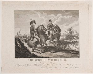 Fryderyk Wilhelm II Prus i feldmarszałek Möllendorf