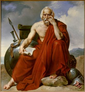 Portret Lykurgue (Lykourgos) legislatora Sparty. Obraz Merry Joseph Blondel (1781-1853)