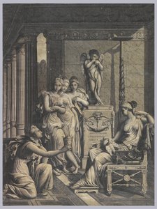 Psyche przynosząca Wenus kielich wody ze źródła młodości autorstwa Merry Joseph Blondel