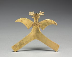 Wisiorek z ptakiem, ok. 1000-1550 (odlew złota)