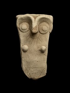 Uchwyt ze słoja pracował jako bogini matka, wczesnodynastyczna III (wypiekana glina) autorstwa Mesopotamian
