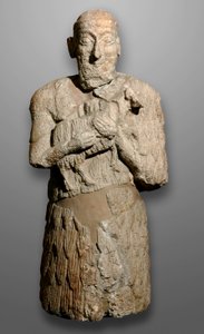 Posąg mężczyzny niosącego owce na ofiarę, Sumeria autorstwa Mesopotamian