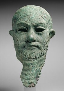 Głowa władcy, ok. 2300-2000 pne (stop miedzi) autorstwa Mesopotamian Mesopotamian