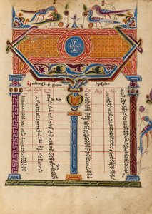 Strona tabeli Canon autorstwa Mesrop of Khizan