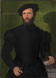 Portret dżentelmena w wieku 27 autorstwa Mesteren fra 1540
