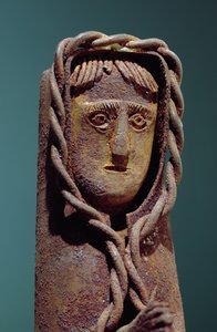 Świecznik z figurą Jezusa (metal) (detal 229281) autorstwa Mexican School