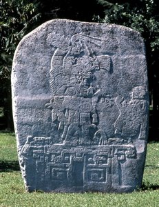Stela, z El Meson, późny okres preklasyczny autorstwa Mexican School