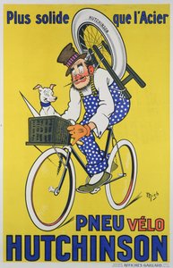 Plakat reklamujący opony rowerowe Hutchinson (kolor lito)