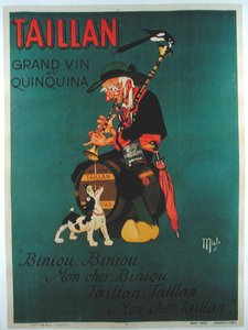 Plakat reklamujący „Taillan Quinquina” (kolor lito)