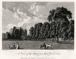 Widok na Princes House w Kew, 1776