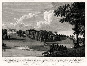 Barrington, niedaleko Burford w Gloucestershire, siedziba hrabiny Talbot, 1776