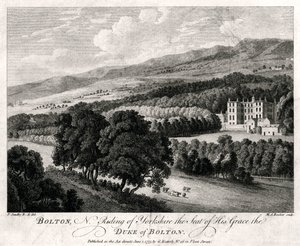 Bolton, North Riding of Yorkshire, siedziba Jego Łaski Księcia Bolton, 1775 autorstwa Michael Angelo Rooker