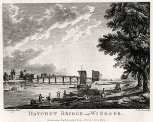 Most Datchet w pobliżu Windsor, Berkshire, 1774