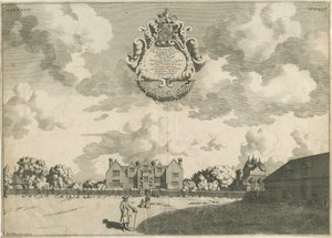 Bentley Hall: miedzioryt, nd [1653 - 1686] autorstwa Michael Burghers