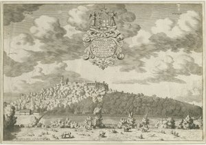Zamek Dudley: miedzioryt, bd [1653-1686] (druk) autorstwa Michael Burghers