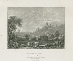 Zamek Dudley: miedzioryt, bd [1653-1686] (druk) autorstwa Michael Burghers