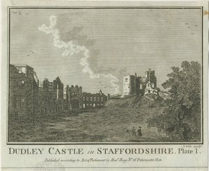 Zamek Dudley: miedzioryt, nd [1653-1686] autorstwa Michael Burghers