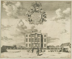 Elmhurst Hall: miedzioryt, nd [1653-1686] autorstwa Michael Burghers