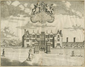 Keele Hall: miedzioryt, nd [1653-1686] autorstwa Michael Burghers