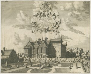 Madeley Manor House: sztych, bd [ok. 1686] (druk) autorstwa Michael Burghers