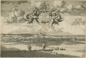 Stafford - East North East Prospect: rycina, bd [1686] (druk) autorstwa Michael Burghers