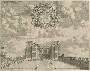 Trentham Hall: grawerowanie, nd [1686] autorstwa Michael Burghers