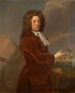 Kontradmirał Sir William Whetstone (zm. 1711), koniec XVII - początek XVIII wieku (olej na płótnie) autorstwa Michael Dahl