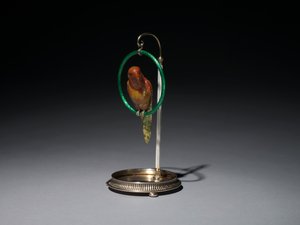 Papuga na okonie (Papuga), firma Peter Carl Fabergé (1846-1920)