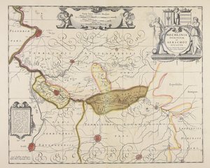 Mechlinia dominium et Aerschot ducatus / auctore Michaele Flor. a Langren ... autorstwa Michael Floris van Langren