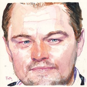 Leonardo DiCaprio, 2016 (akwarela) autorstwa Michael Frith