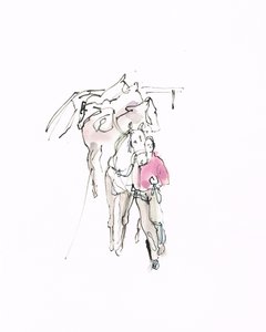 Bez tytułu, 2018 (akwarela na papierze) autorstwa Michael Frith