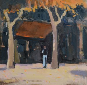 Popołudnie, południowa Francja, 2015 (olej na płótnie) autorstwa Michael G. Clark