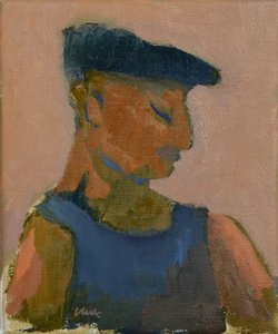 Dapper Man, Dzień targowy, 2016 (olej na płótnie) autorstwa Michael G. Clark