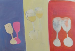 Wspomnienia z Francji, 2016 (mixed media) autorstwa Michael G. Clark